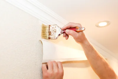 Pose de papier peint au Quesne — revêtements muraux et toiles de verre